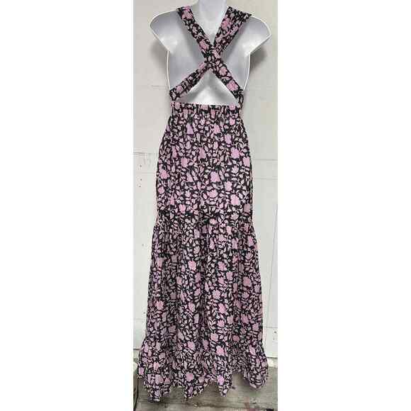 Hannah Artwear Hand Printed Chloe Maxi Dress in Viniti Size 0 US 0-2 new NWT - Picture 4 of 9